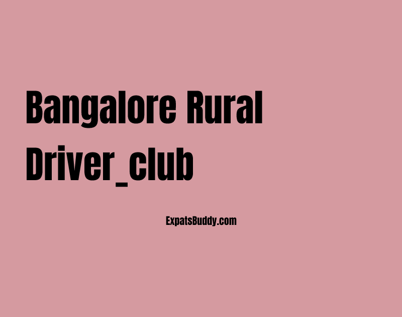 Bangalore Rural driver_club