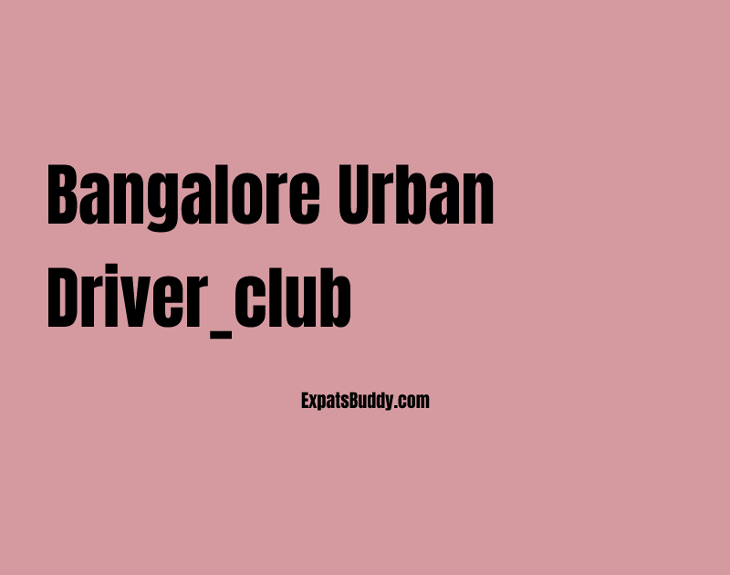 Bangalore Urban driver_club