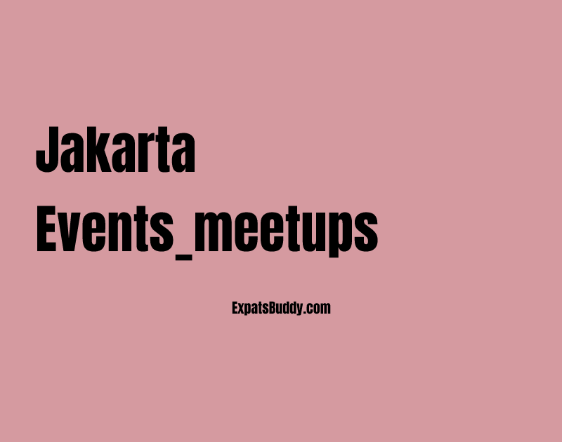 Jakarta events_meetups